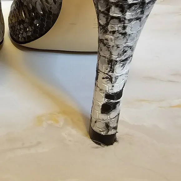 Calvin Klein Karinah Snake Print Heels with Cutouts, Size 7 - Picture 7 of 7